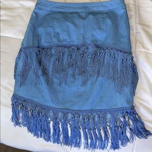 Blue skirt